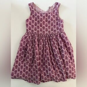 Milkshake Purple Toddler Sleeveless Cotton Dress, Size 4T, 100% Cotton